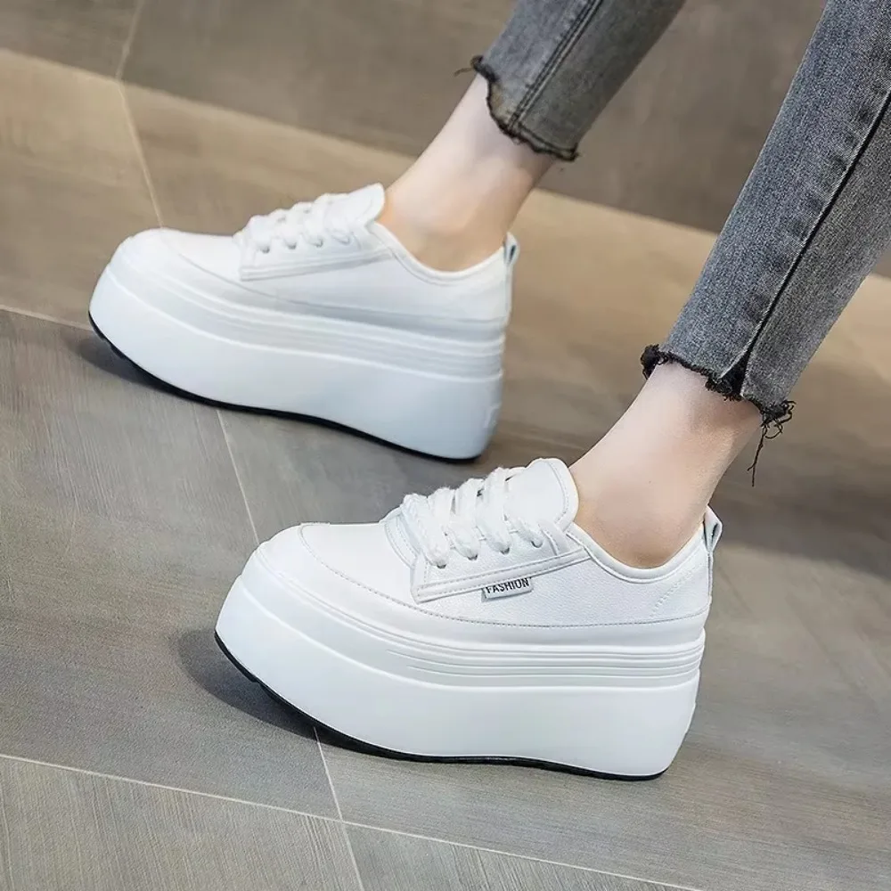 Sneakers Women 2026  Spring New Thick Sole Elevated Single Shoe Women's Leisure and Versatile Fashion Shoe Platform Womens Shoes