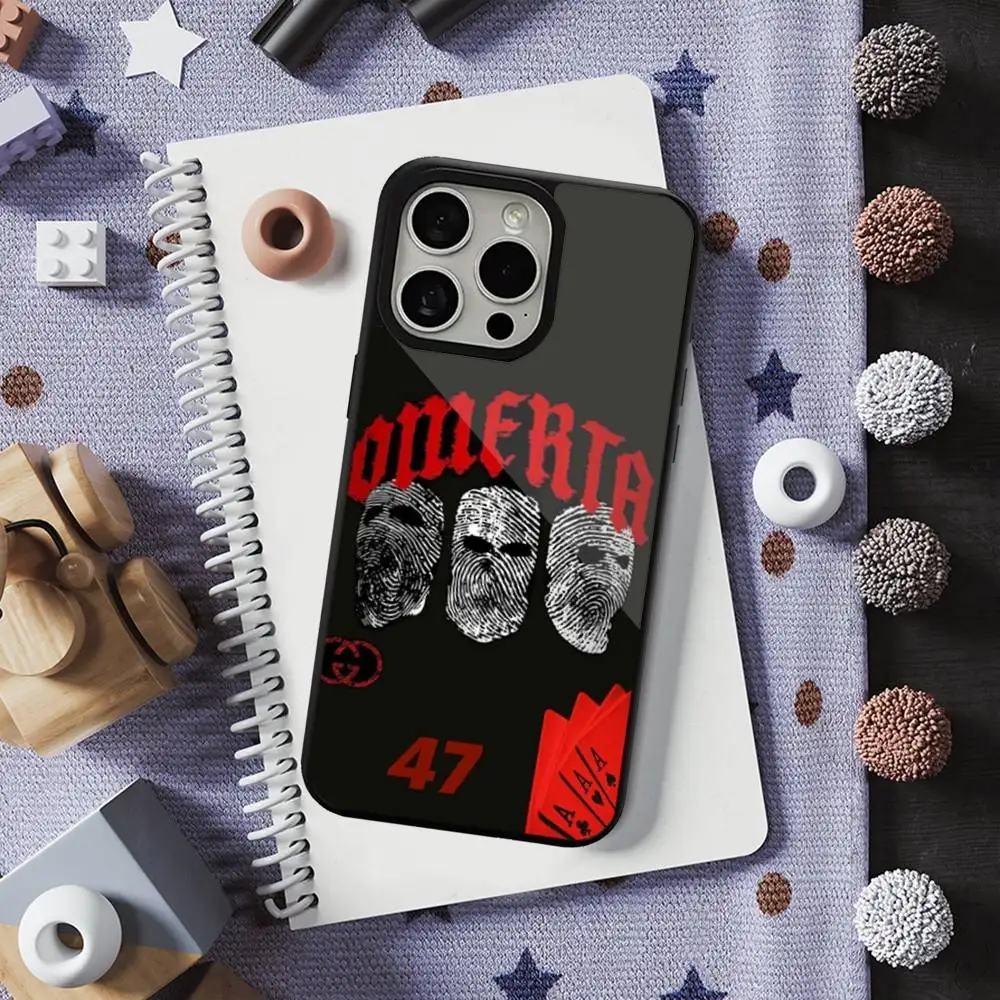 Maes-47 Singer O-Omerta Capa de telefone para iPhone 16,15,14,13,12,11,Pro,Max,Plus,Mini,Magsafe, capa de carregamento magnético sem fio