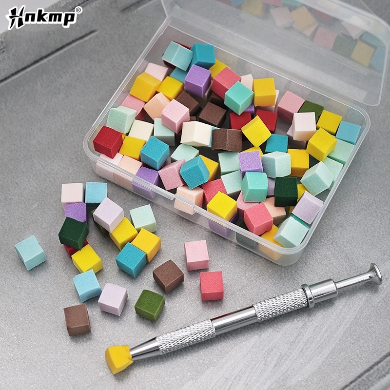 Nail Art Sponge Soft Sponges Gradient Nail Art Stamper Tools Fade Color Manicure Dotting Pen Polish Nail Sponge Gripper Tool