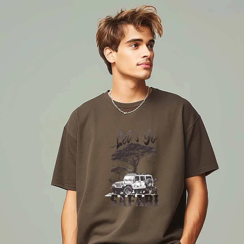 رحلة الحياة البرية الفن الرسوم التوضيحية السافانا الأفريقية نقل على الملابس سهلة الاستخدام DIY الديكور #2