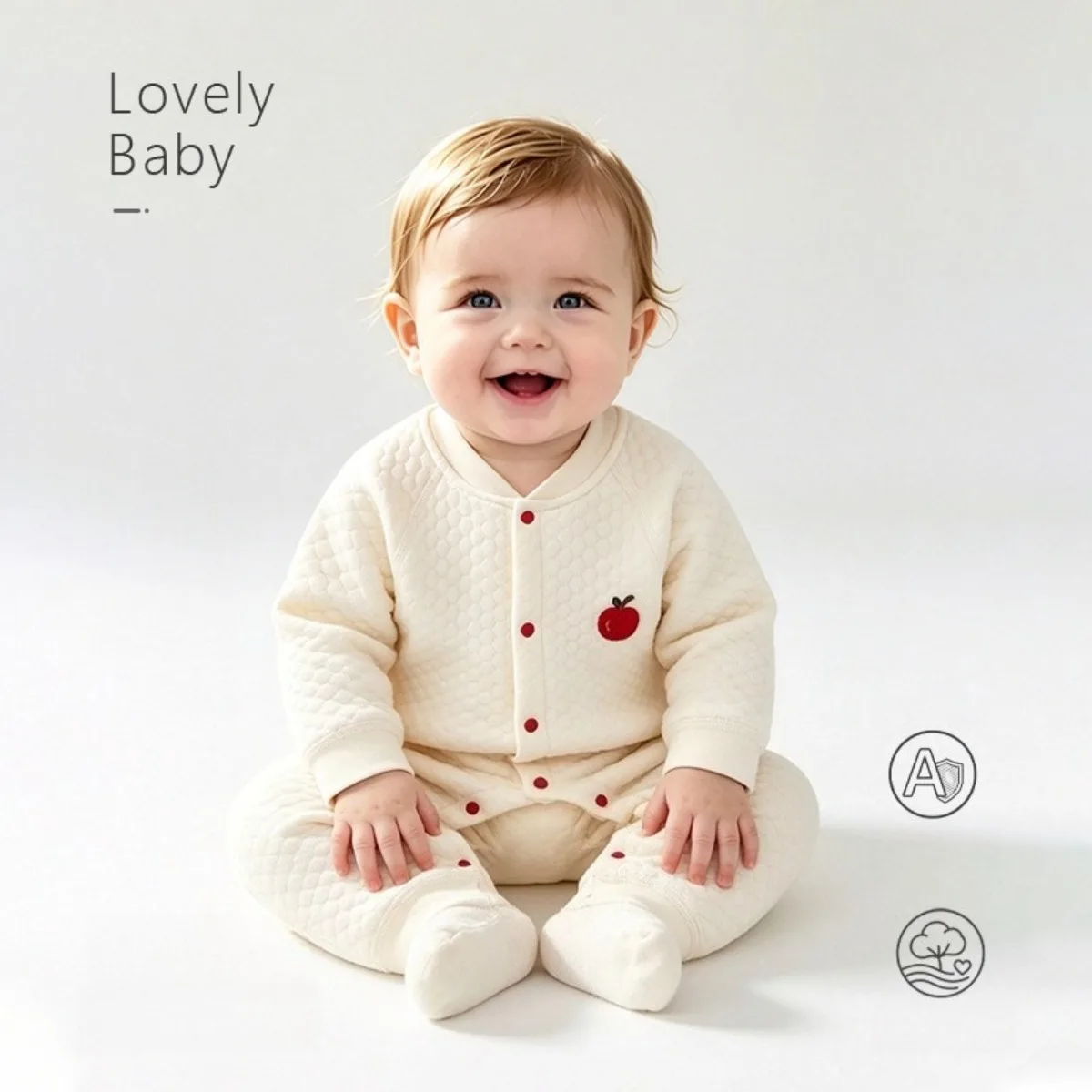 Autumn Winter Baby Romper Soft Cotton Quilted Thermal Onesie with Embroidered  Patch Thickened Toddler Boys Girls Jumpsuit 0-24M