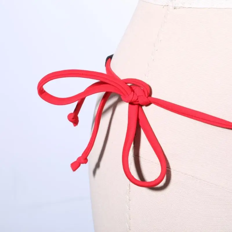 

27RD Women Two Pieces Swimsuits Female Halters of Bikinis Set Swimwears Highs Cut Bathing Suit for Tropical Vacations Beachwears