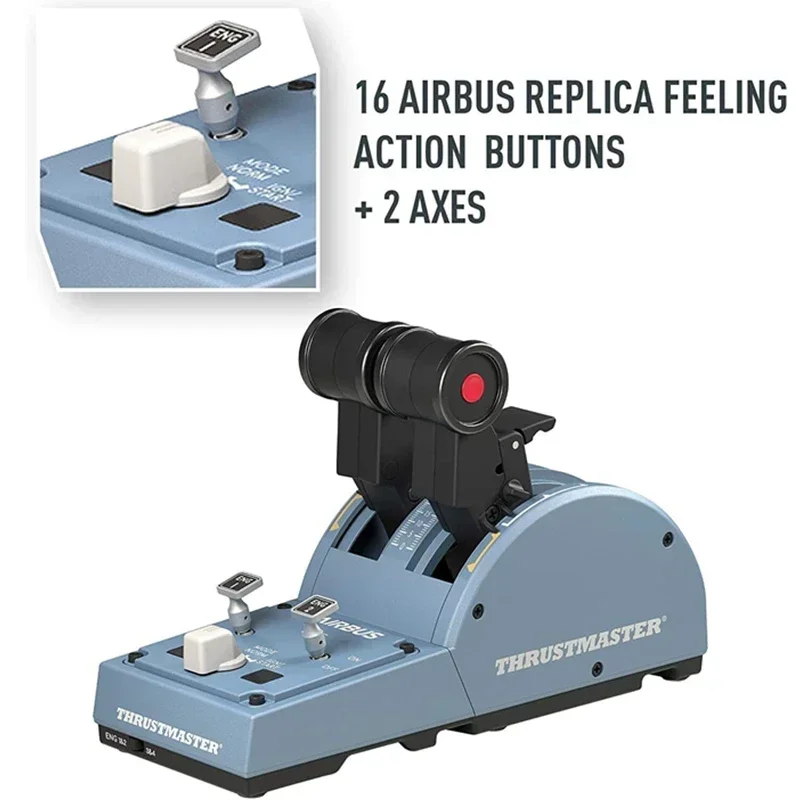 متوفر في المخزون Thrustmaster TCA Captain Pack Airbus Edition Pack Sidestick Throttle للكمبيوتر الشخصي #5