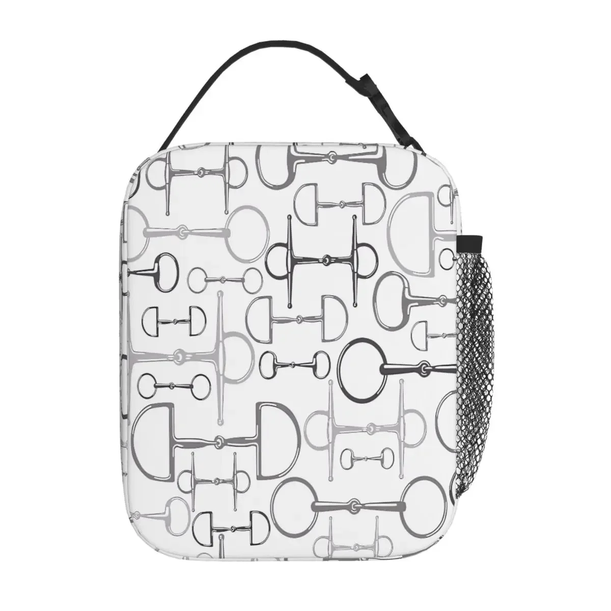 Bestselling Snaffles Multi Gray Single Layer Food Tote Bag Daily Snack Storage Insulated Lunch Bag