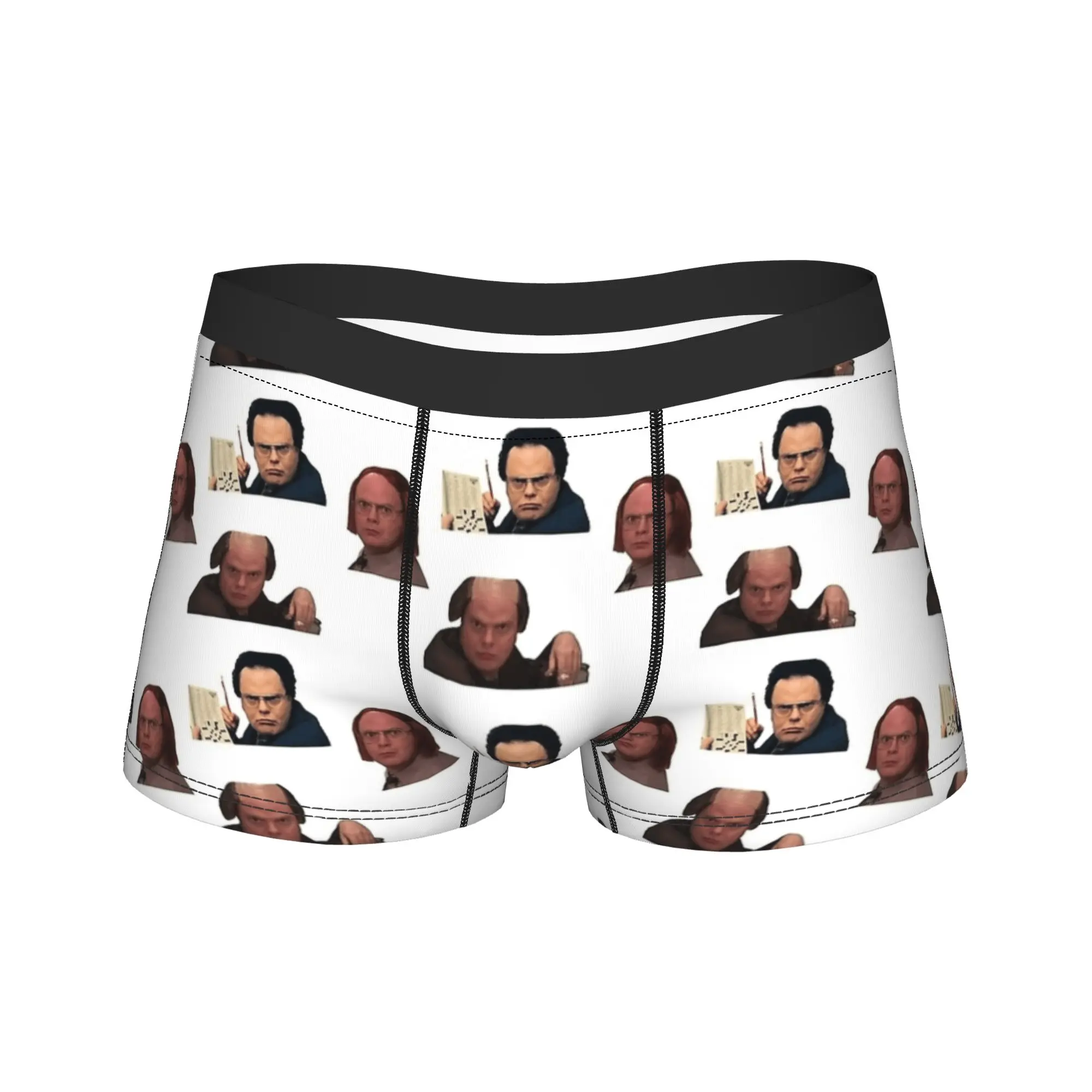 

Dwight in his парики, нижнее белье, мужские трусы, дышащие боксеры с принтом, шорты высокого качества, трусы, большие размеры 2XL