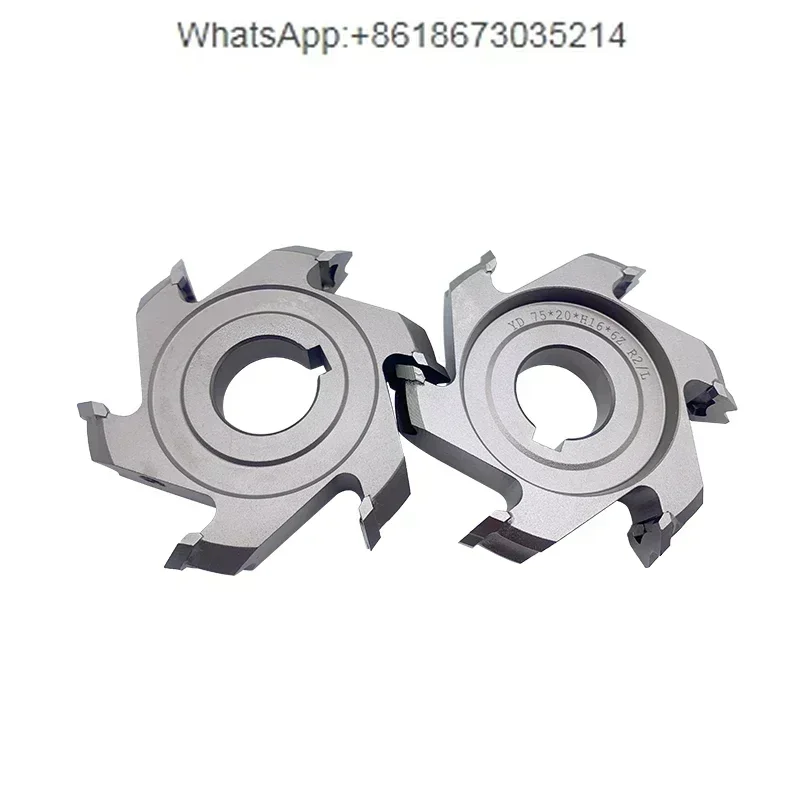 

Woodworking Knife Tools Fine Trimming Cutter Edge Banding Machine 1Pair (L+R) 75*20*H16*4Z/6Z R1.5/2/3