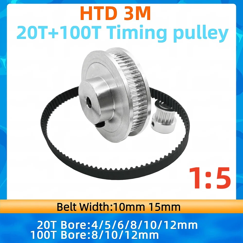 2gtタイミングプーリー-2m-20歯-100歯-内径4-12mm-1-5-ベルト幅6-10mm-20t-100t-gt2標準テンショナープーリー