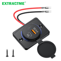 Extractme  Modification Charger Outlet PD 3.0 12-24V QC 3.0 Dual USB Charger Power Accessories For Camper Bus Boat Charge Socket
