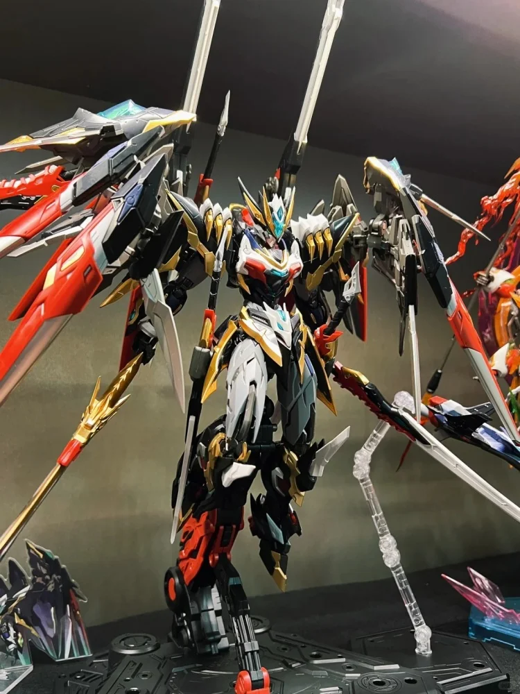 

2025 Hot Sell New In Stock Motor Nuclear Assemble Gan Jiang Alloy Skeleton Cloak Kite Crossing Fighter Guochuang Mecha Model