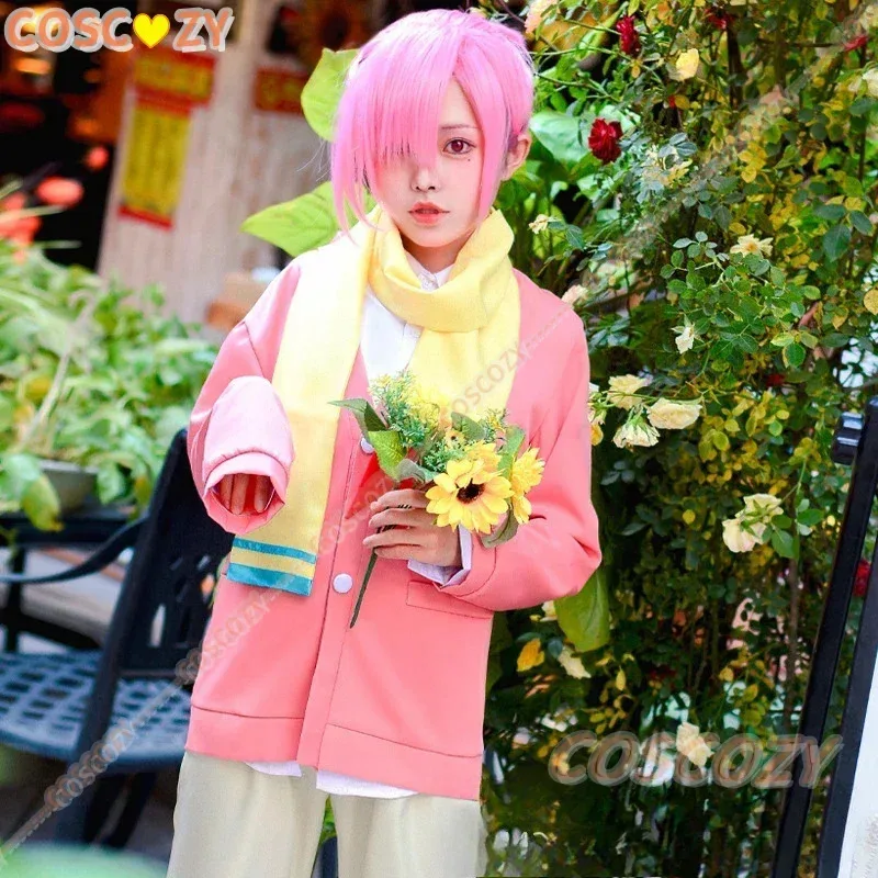 2025 11 Anime Jibaku Shounen inodoro encuadernado Mitsuba Sousuke Cosplay disfraz peluca Hanako kun Tops bufanda pantalones uniforme Halloween Comi