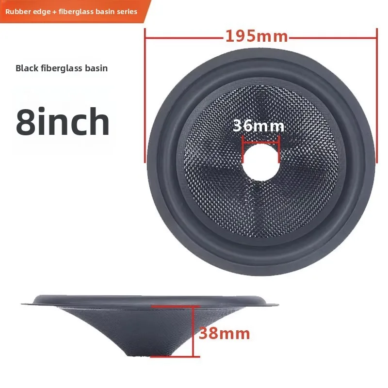 MW Audio, 2 stuks luidsprekermembranen, 3"/4"/5"/6"/8", geweven glasvezelmembraan voor het repareren van woofers.