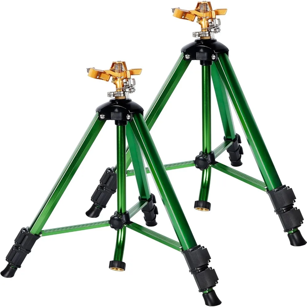 

Impact Nozzle on Tripod Base, 360 Degree Large-area Irrigation, Brass Nozzle, Solid Metal Flip Lock 2-piece Set