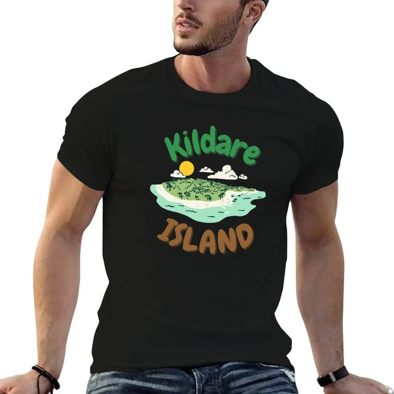 Kildare Island T-Shirt kawaii clothes custom t shirt blacks rapper graphic tees plus size men clothing