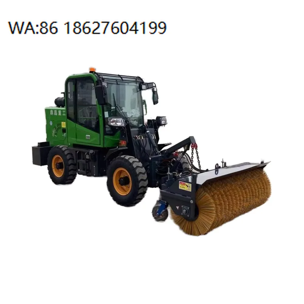 Aftermarket spare parts Ride On Quad Tractor Snow Sweeper Blower with Front Snow Plow Attachment, in stock fast shipping constru