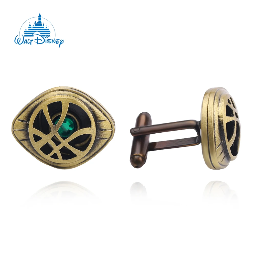 Disney Marvel Sci-fi Movie Avengers Eye Of Agamotto Cufflinks Fashion Superhero Doctor Strange Cufflinks Jewelry Gifts For Fans