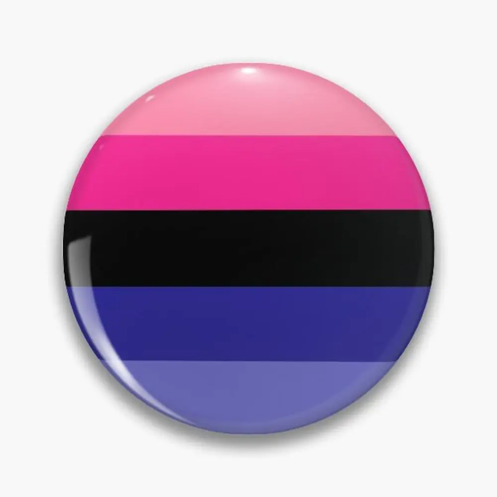 Omnisexual Flag Pin Buttons Brooches  Jewelry Accessory Customize Brooch Fashion Lapel Badges