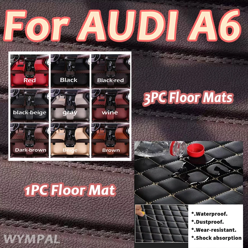 

Luxury Car floor mats for AUDI A6 Wagon 2007 2008 2009 2010 2011 2012 2013 2014-2018 Custom auto foot Pads Accessories Protectiv