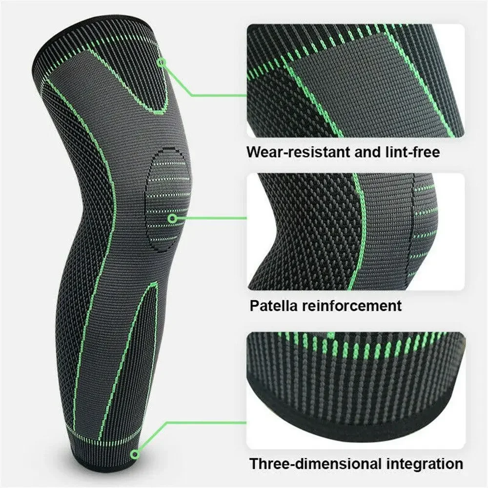 Fashion Breathable Sport Knee Pads Arthritis Relief Running Knee Support Elastic Fitness Leg Protectors Laser