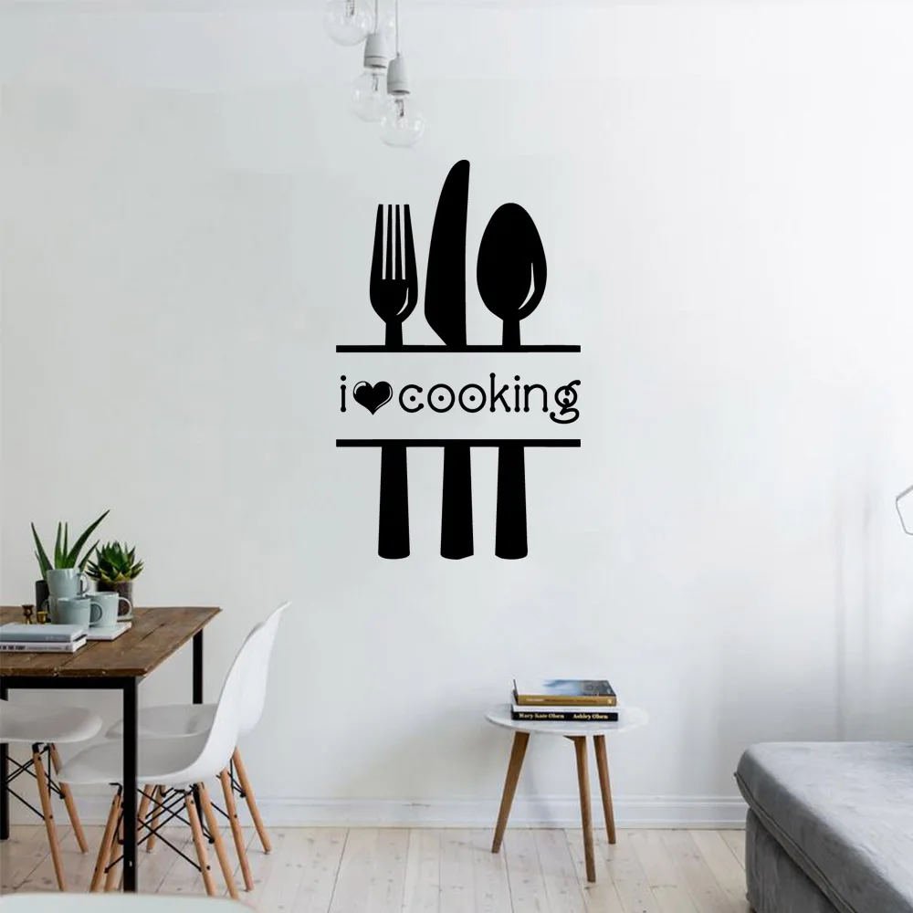 1 pc nice kitchen or cooking Wall sticker Art Decal Decoration Fashion Sticker For Kids Rooms Mural Home Party Decor Wallpaper