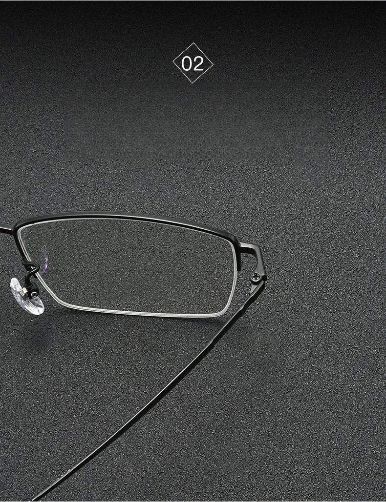 Yimaruili ultraleichte Business-Mode Titan legierung Brillen kleine quadratische Retro optische Rezept Halb rahmen Brille Männer – Detail 5
