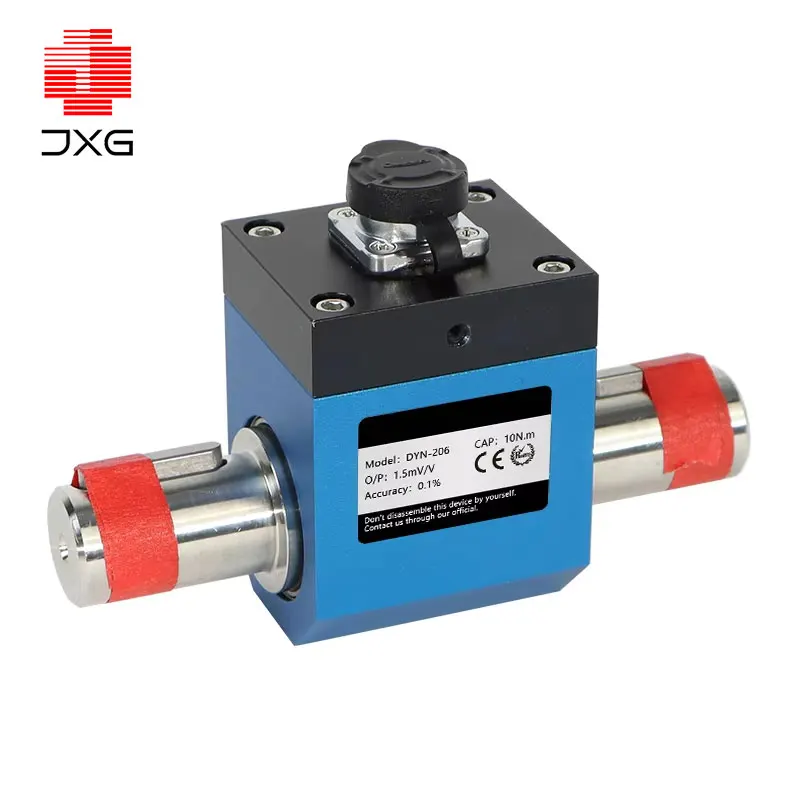 0-800Nm Sale Motor Fixed Measurement Strain Gauge Force Sensor Type Square Hole Shaft Dynamic Rotary Torque Transducer