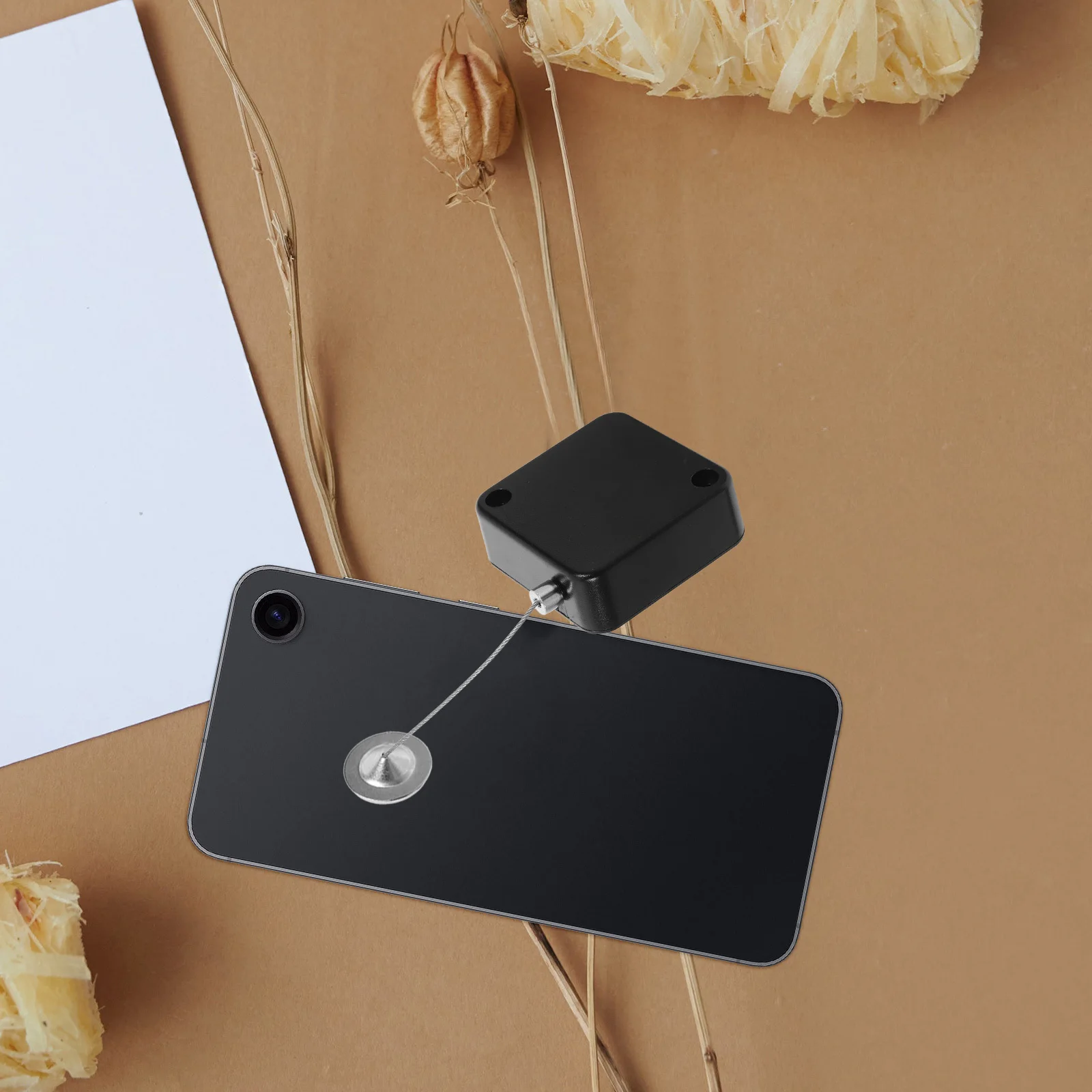 1Set Anti Lost Steel Wire Holder Retractable Cable Holder Box Telescopic Design for Secure Portable Cable Storage Solutions