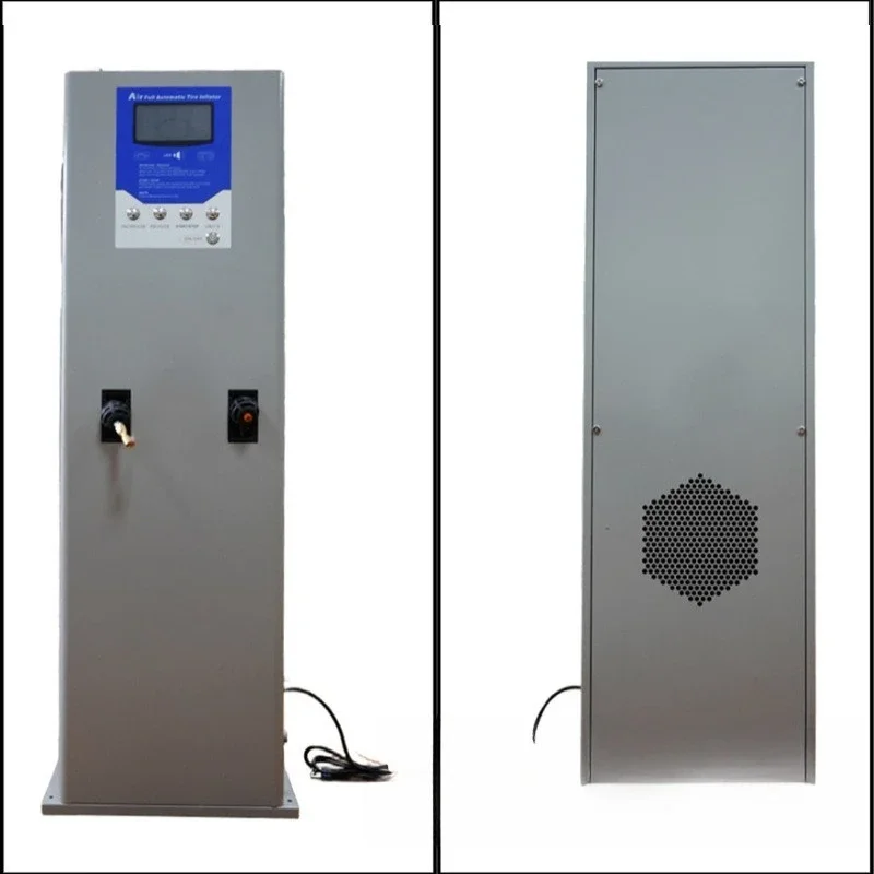 Fully automatic automobile vertical inflator with built-in air compressor