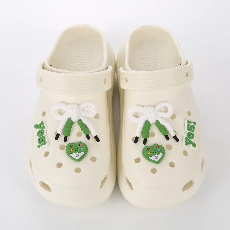Cartoon Ice Cream Star Shoe Charms for Clogs Accessories DIY Cute Fruit Shoe Decoration Slide Sandals Garden Shoe Buckle Gifts