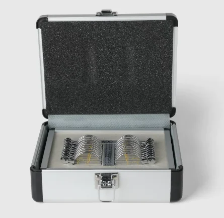 Optical Progressive Multifocal Trial Lens Fitting Kit with Portable Aluminum Storage Case