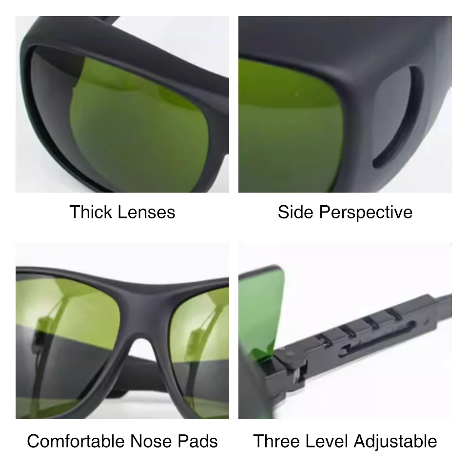 EAZERBOO Laser Protective Goggles 190-690nm OD5 Laser Welding Cutting Protection Safety Goggles 1064nm Infrared UV 200-2000nm