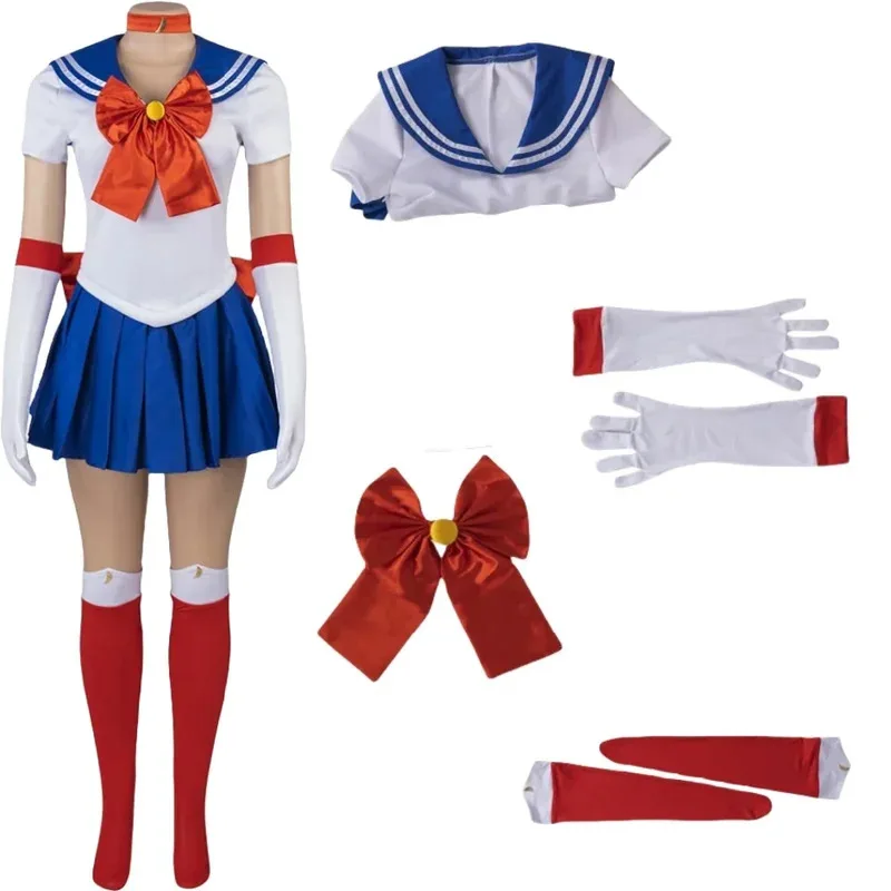 

CyTsukino Usagi Cosplay Costumes Anime Women Dress Uniform Costume Sewing Halloween Costume Animation Comic Book