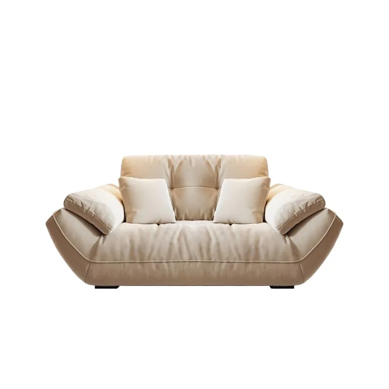 

Light luxury style new fabric sofa simple cream style