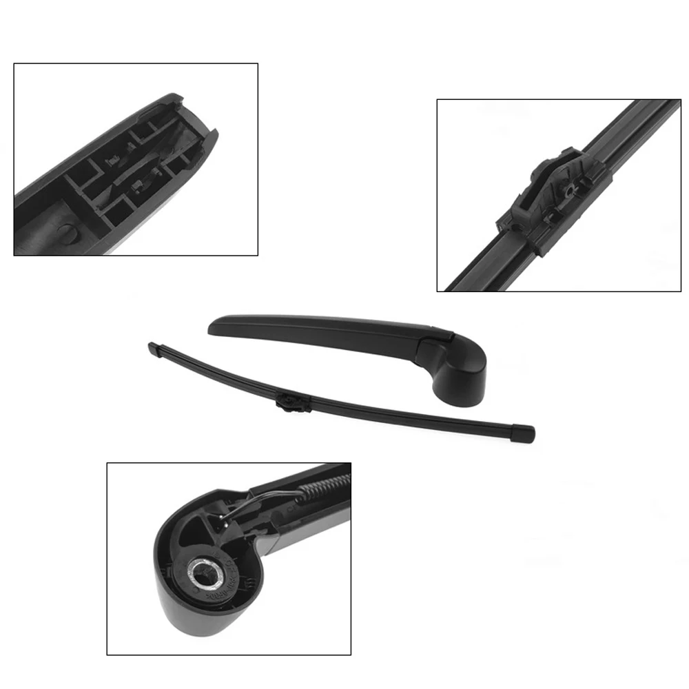 1 قطعة شفرة الممسحة الخلفية ومجموعة الذراع مناسبة لأودي Q2 2017-on مجموعة ذراع شفرة ممسحة الزجاج الأمامي 81A955407A #4