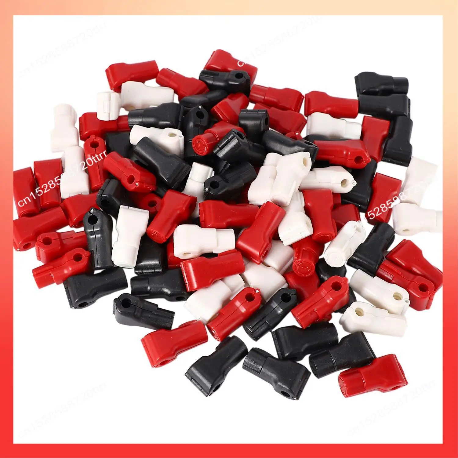 ABNR 100 Buah/Tas Kait Keamanan Anti Maling Kait Kunci Berhenti Anti Maling Tag Euro Tampilan Toko Ritel Kait Keamanan Diameter Lubang 6Mm