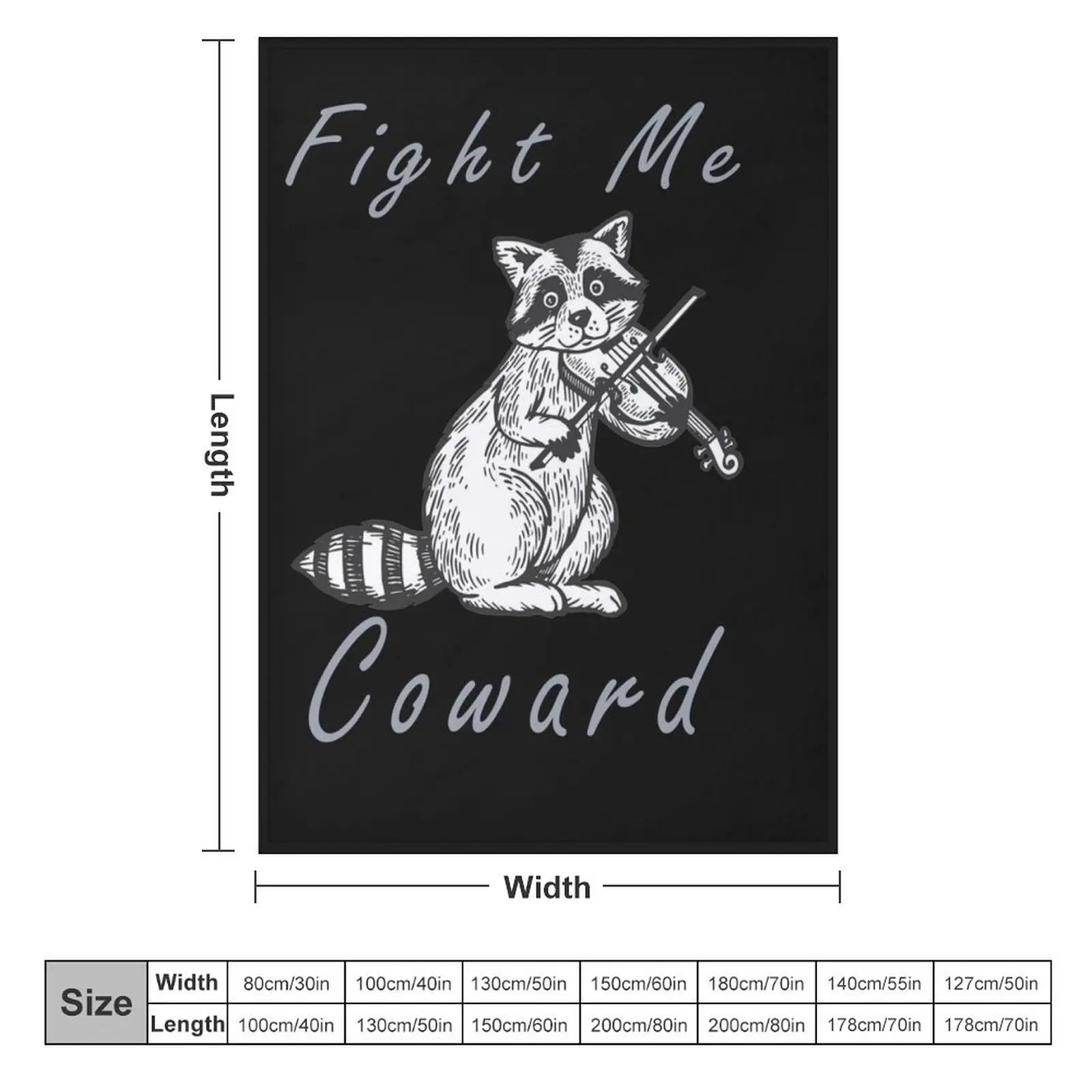 Fight Me Coward Throw Blanket Designers Comforter Cute Plaid Blankets