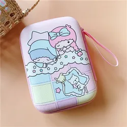 9.5cm*13.3cm Earphone Box Zipper Bag Cartoon Sanrio Pompom Purin Pattern Storage Bag Pouch For Headphone Organizer Accessories