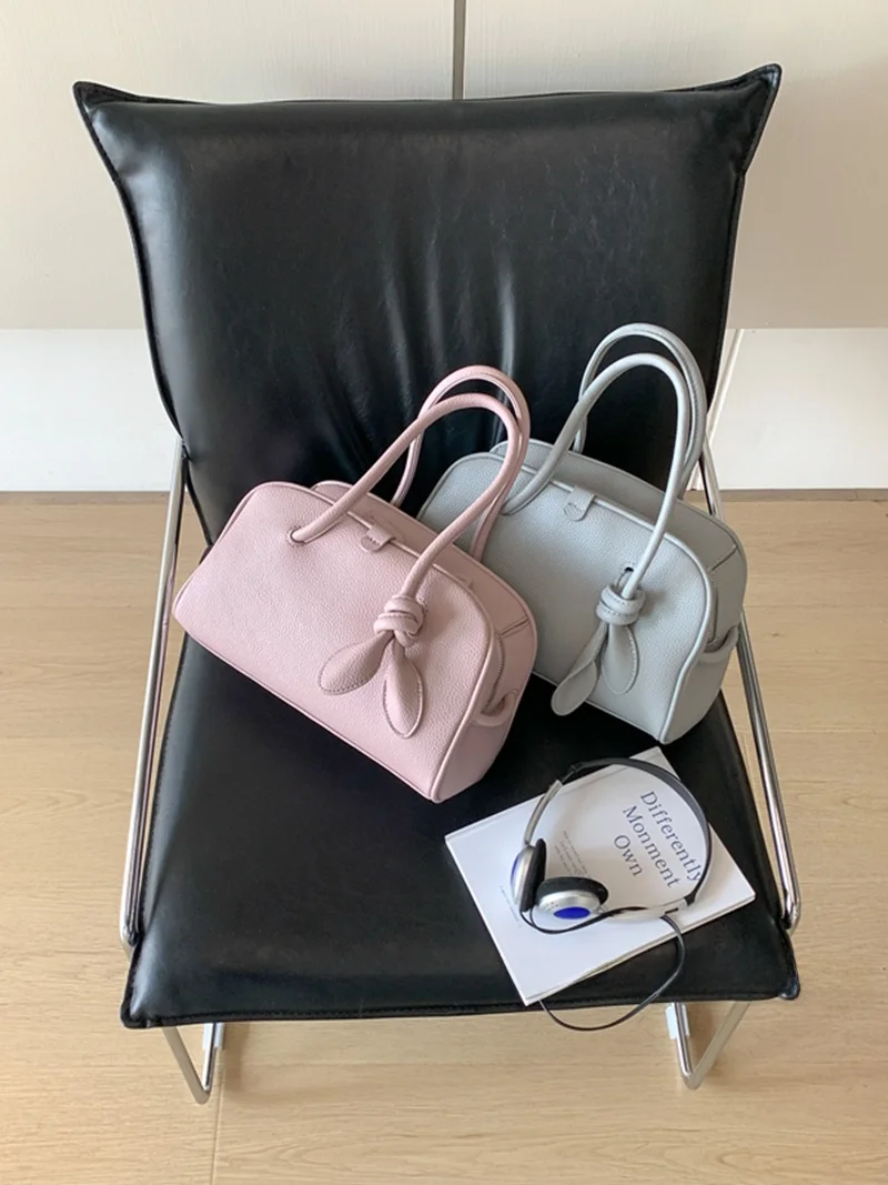 

Женская сумка-тоут Miss Bag Soft Bot большой вместимости с молнией, повседневная сумка через плечо Boston Sle для ежедневного использования, лето 2025