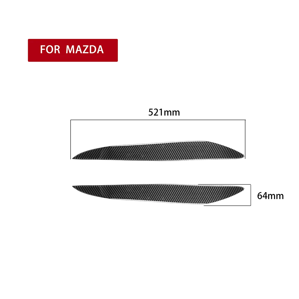 لمازدا 3 2010 2011 2012 2013 ألياف الكربون العلوي الحاجب جفن غطاء الديكور الخارجي Pegatinas الفقرة Coches ضبط