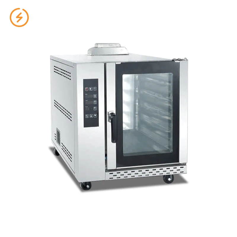Commercial Bakery Equipment 4 5 8 10 Tray Steam Oven for Bread Baking Countertop Electric Convection Rotisserie Oven