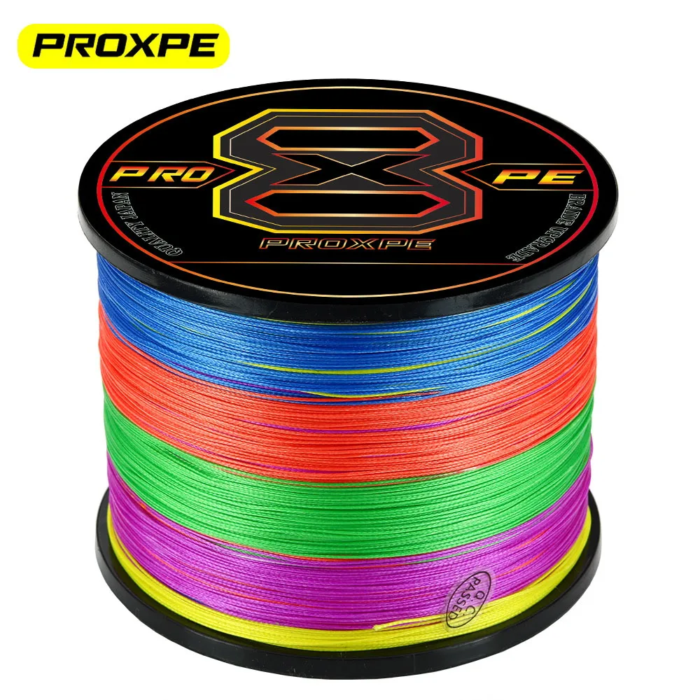 

PROXPE 8 Strands Braided Carp Fishing Line Japan Multifilament PE Wire Super Strong Durable Fish Equipment 300M 500M 1000M 100M