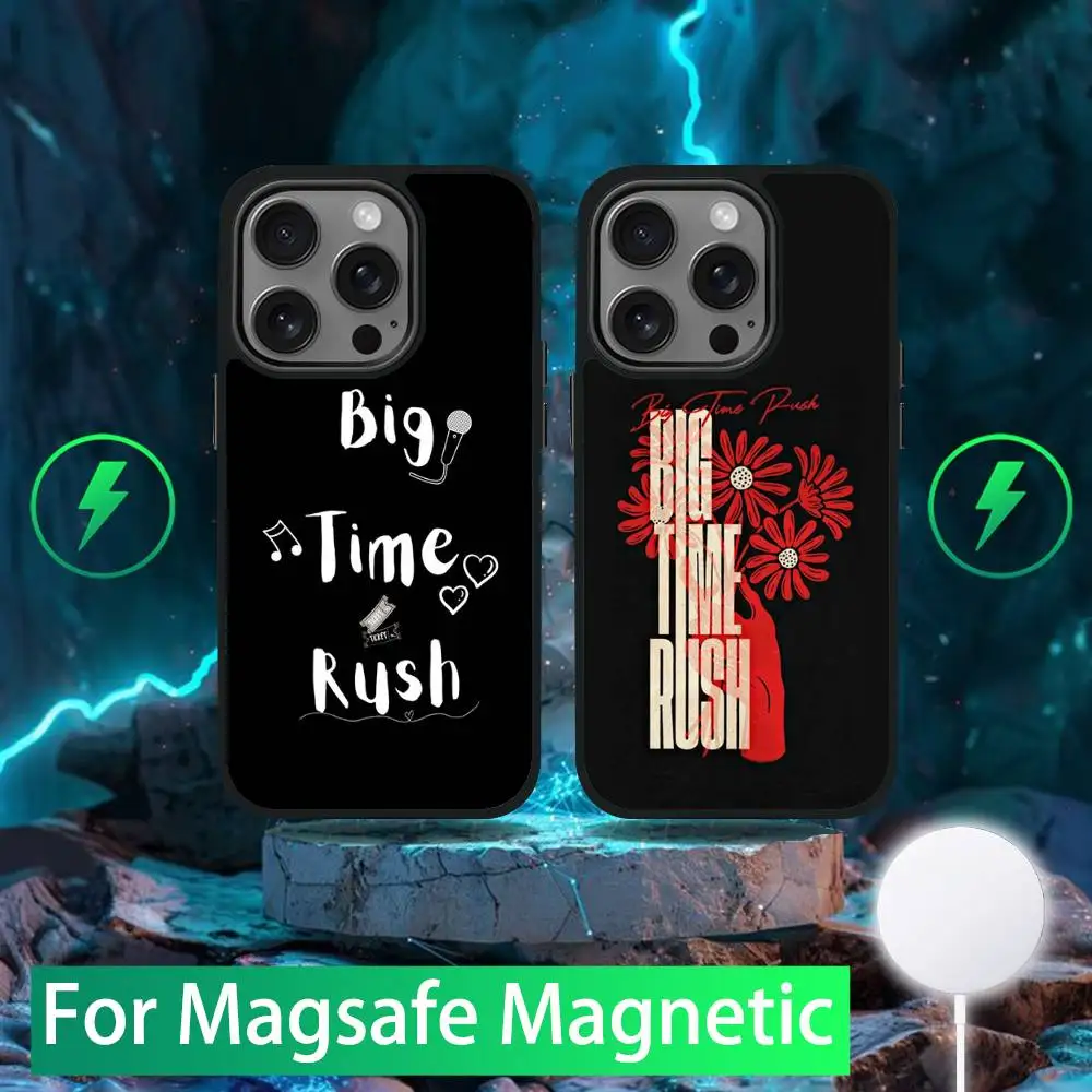 

B-Big Time R-Rush Phone Case For iPhone 16,15,14,13,12,11,Pro,Max,Plus,Mini,SE New Magsafe Magnetic Wireless Charging