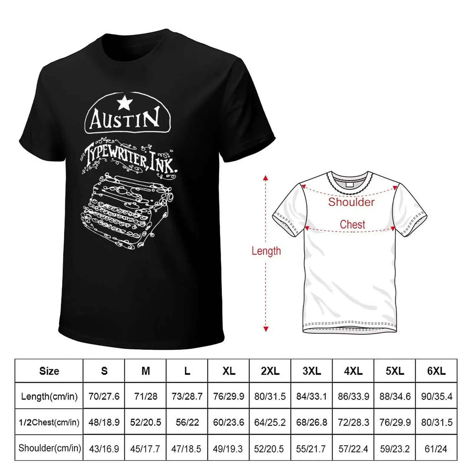 Austin Typewriter, Ink. Classic T-Shirt vintage sports fans big and tall t shirts for men