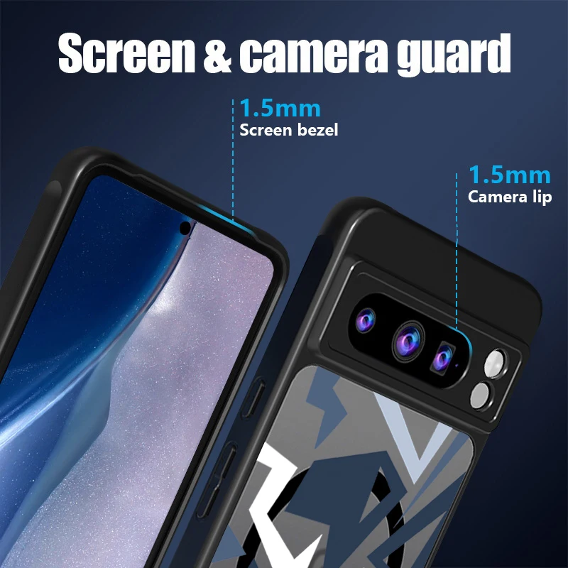 Matte Magnetic Case For Google Pixel 8 7 Pro 8A 7A Pixel 9 Pro XL For Magsafe Wireless Charging Geometry Pattern Phone Cover