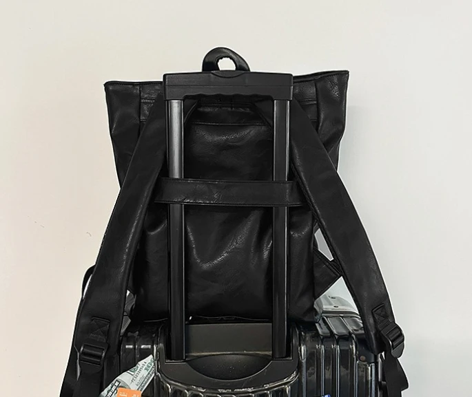 New Vintage Men's Double-shoulder Bag - Large Capacity for Commuting, Computer Bag, Multi-functional and Fashionable Travel Bag