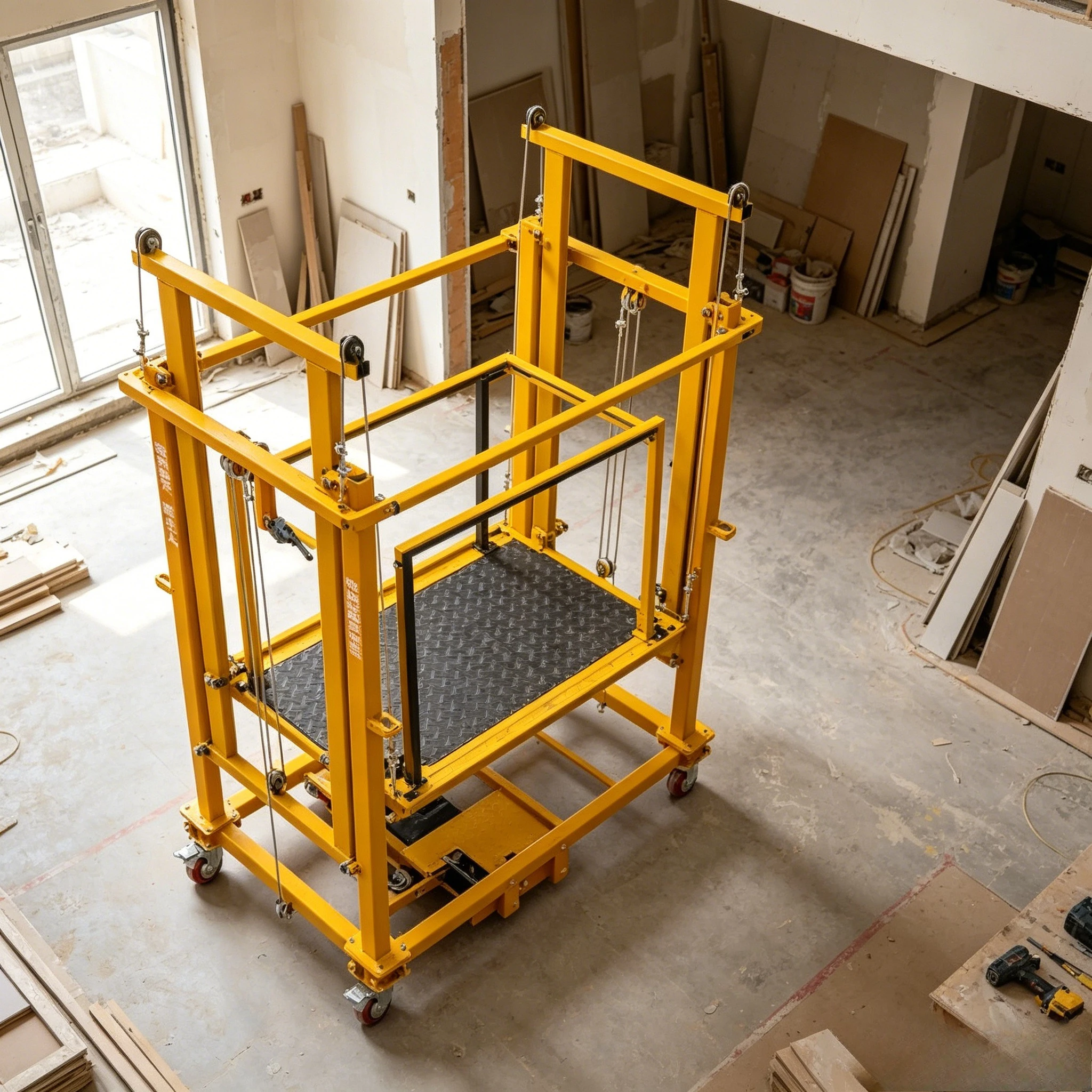 CE  500kg 3m 6m Mobile Portable Electric Scaffold Lift Foldable Platforms Electric Scaffolding Electric for Construction