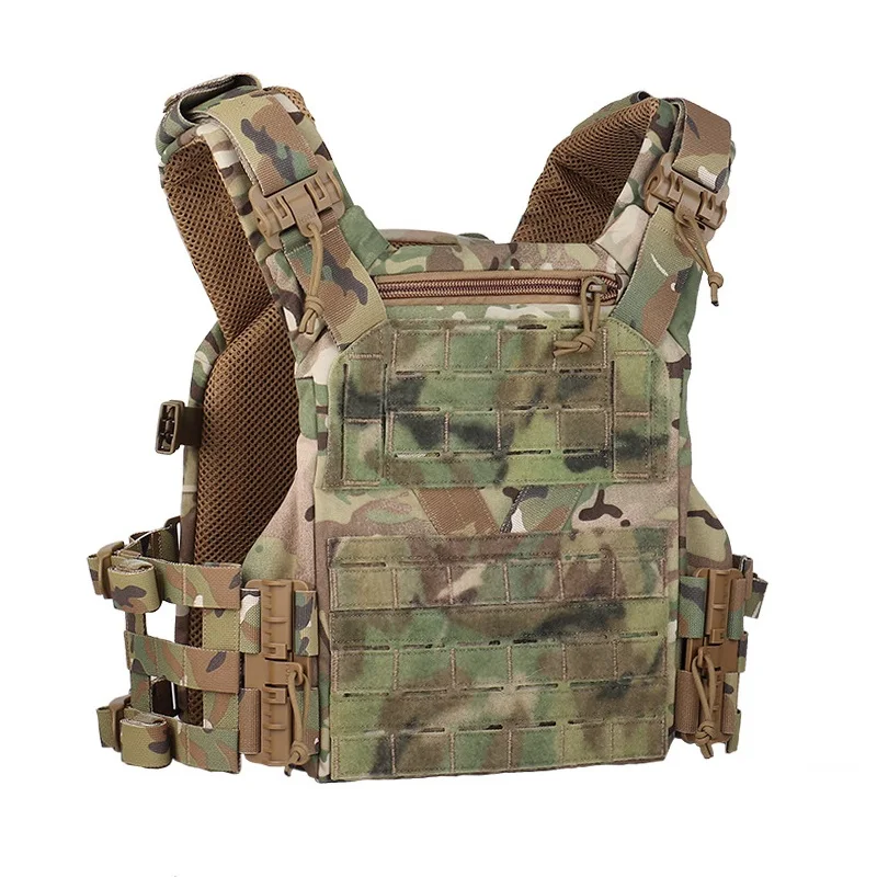 

K19 Full-Size Hunting Vest Plate Carrier Fit for 80-110 cm, MOLLE Quick Release Fast Adjust Cummerbund Chest Rig