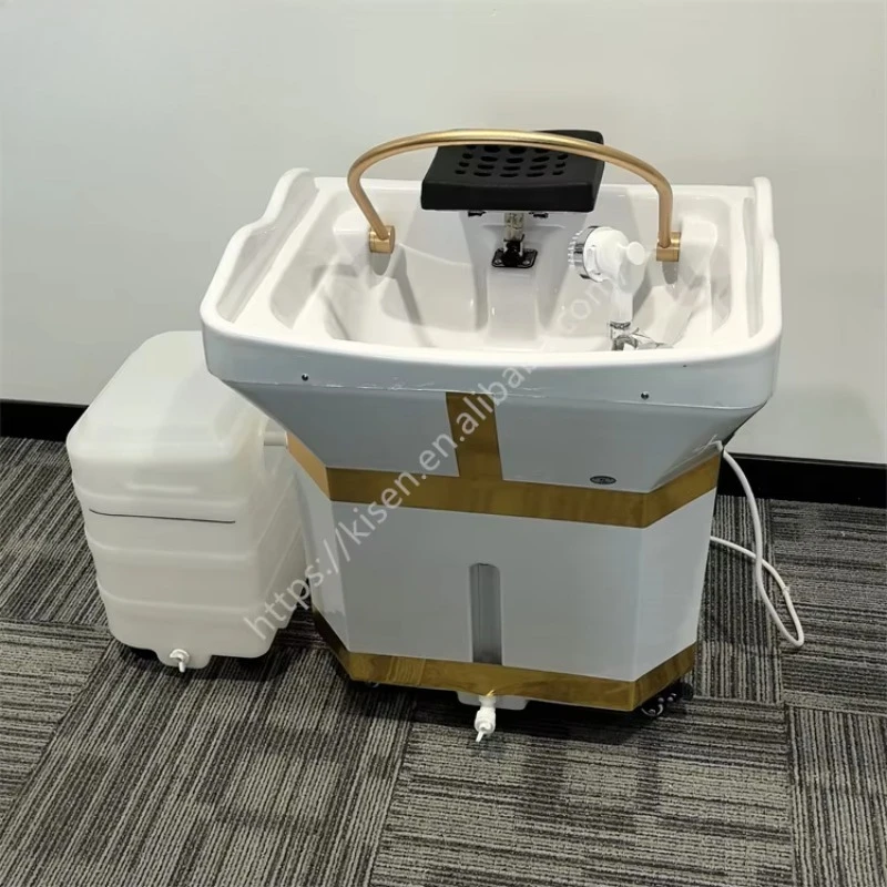 High-end Mshampoo Sink with 60L 18L Water tank Head Spa Hair Washing Set Machine with Fumigation Water Circulation
