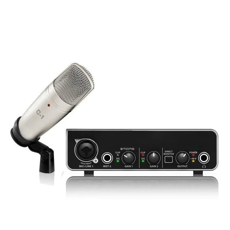 UMC22 external sound card recording and arranging 24bit/48KHZ zero delay