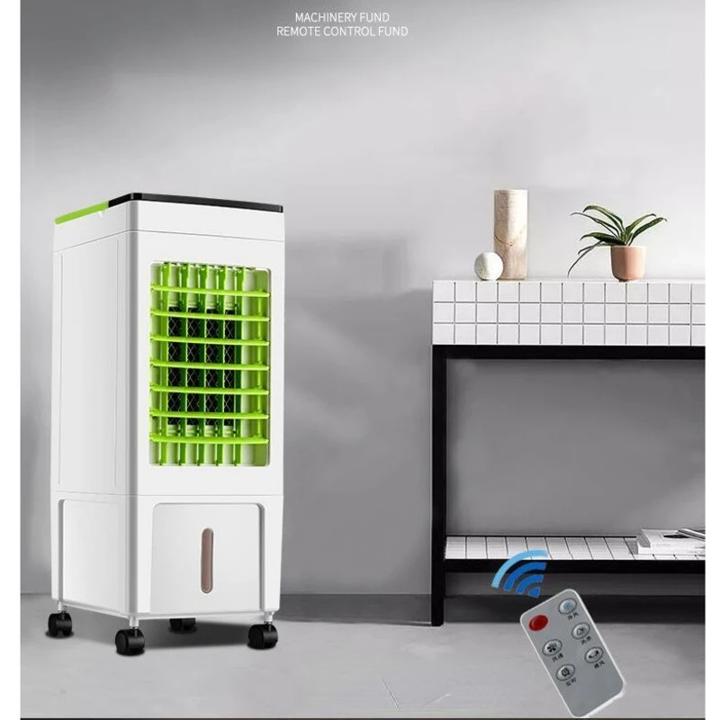 Remote Control Cooling Fan Mobile Air Conditioning Fan Household Cold Air Fan Large Capacity 8L Water Tank Floor Air Cooler