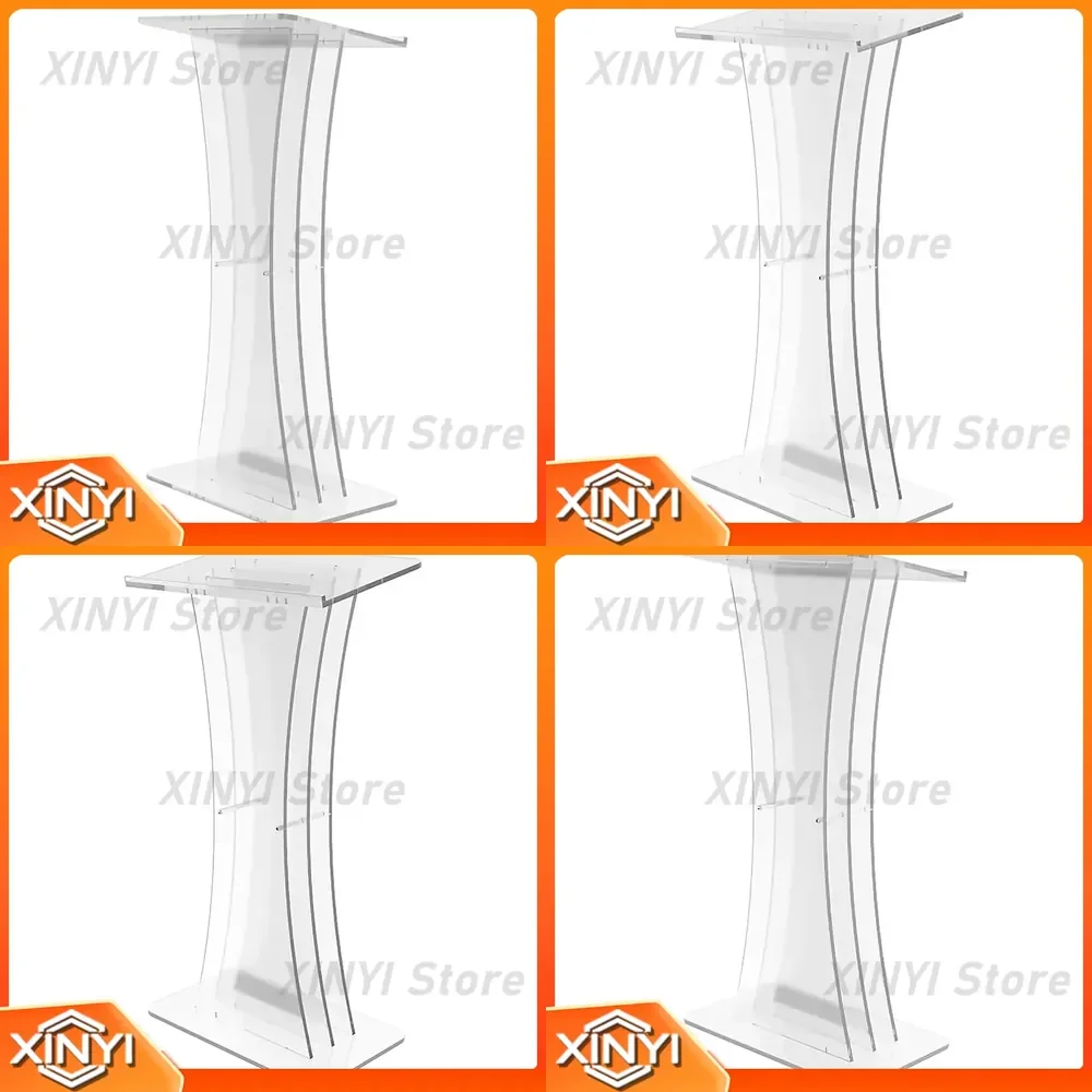 for 18W x 12D x 425H acrylic podium plexiglass lectern pulpit reception desk church school event hostess stand durable clear